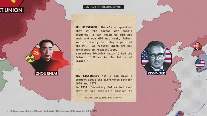 An annotated primary source over a map